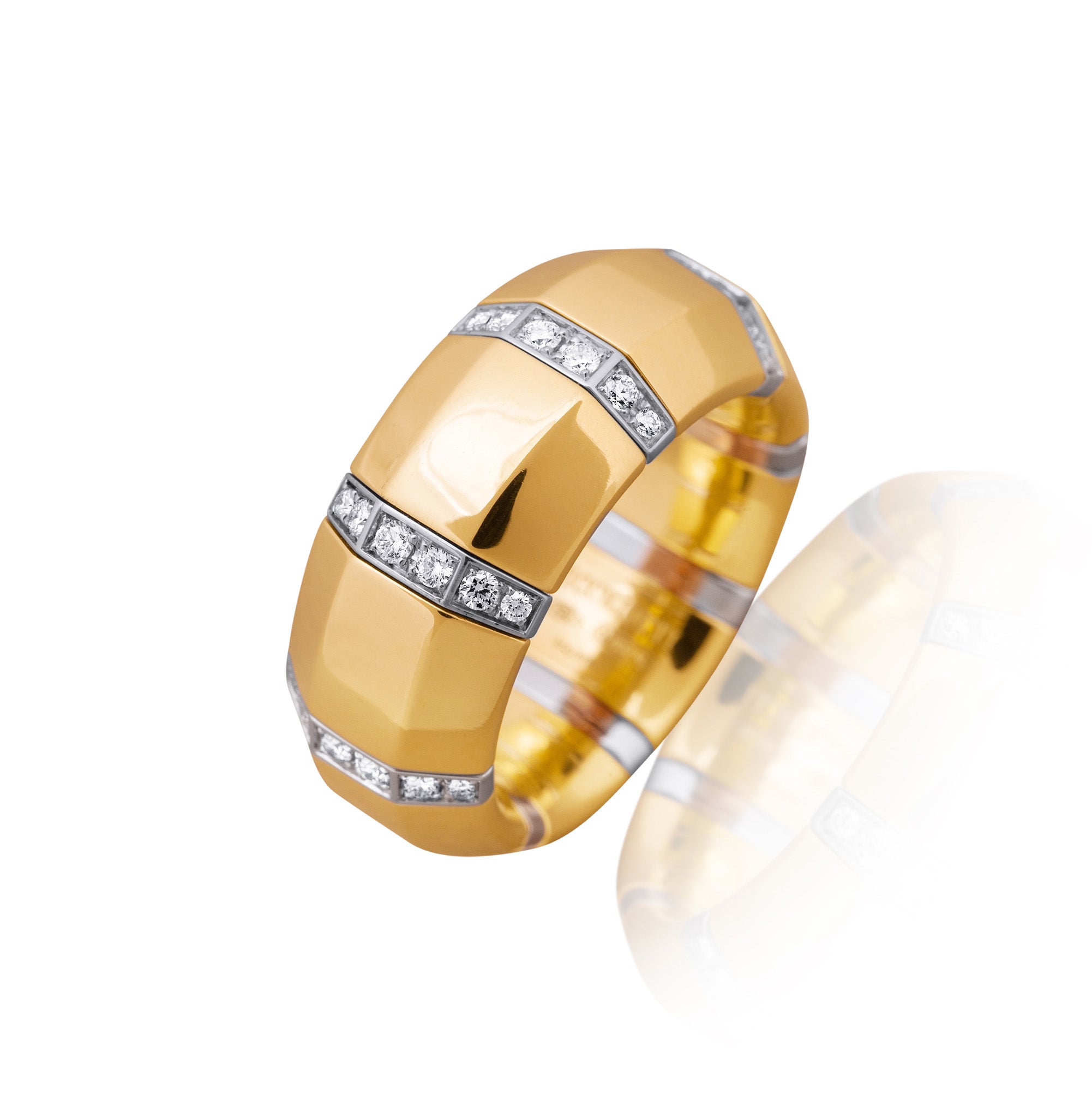 Picchiotti 18k Yellow Gold Xpandable™ Diamond Ring