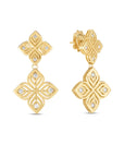 Roberto Coin 18k Yellow Gold Arabesque Diamond Earrings