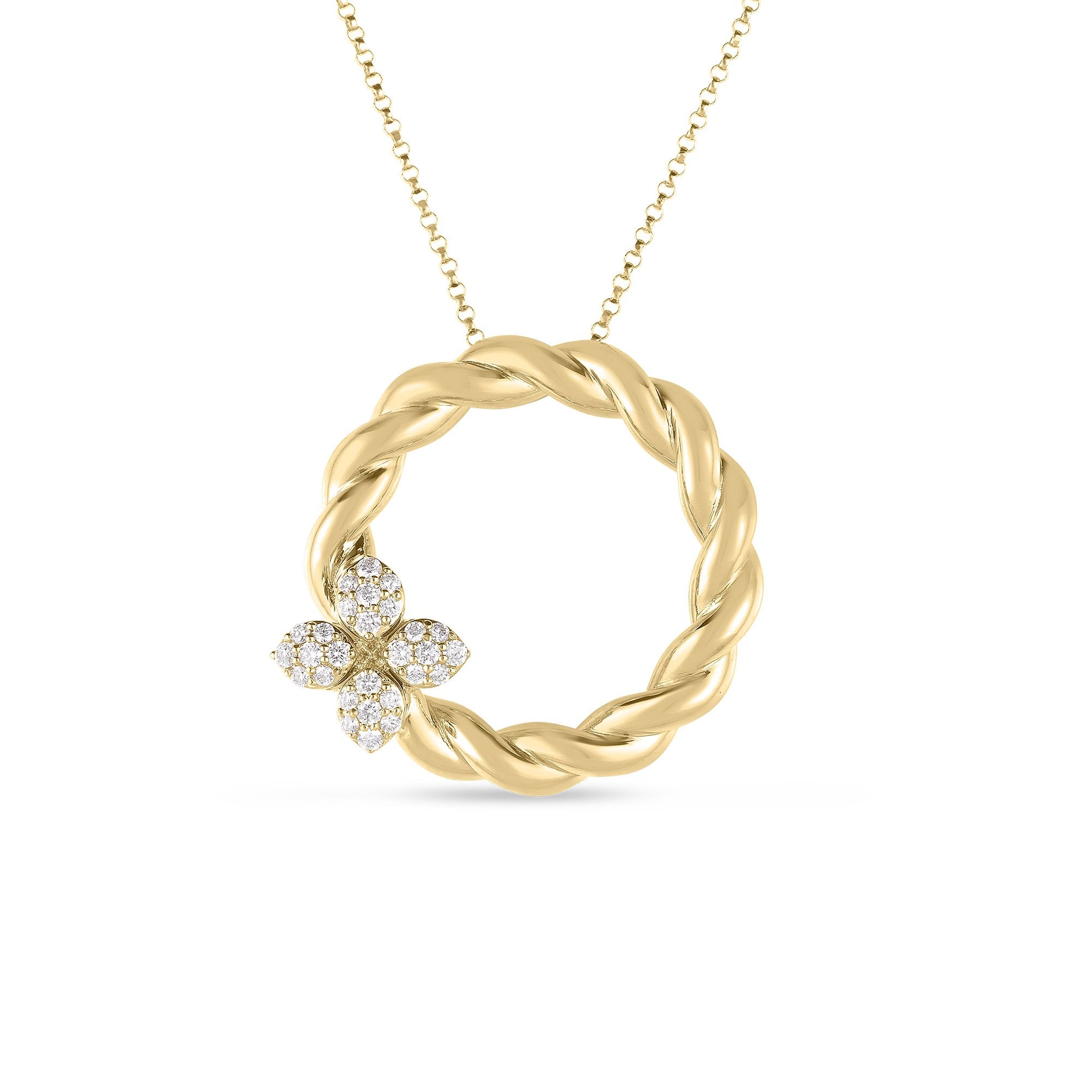 Yellow Gold Roberto Coin Love Necklace Roberto Coin 18k Yellow