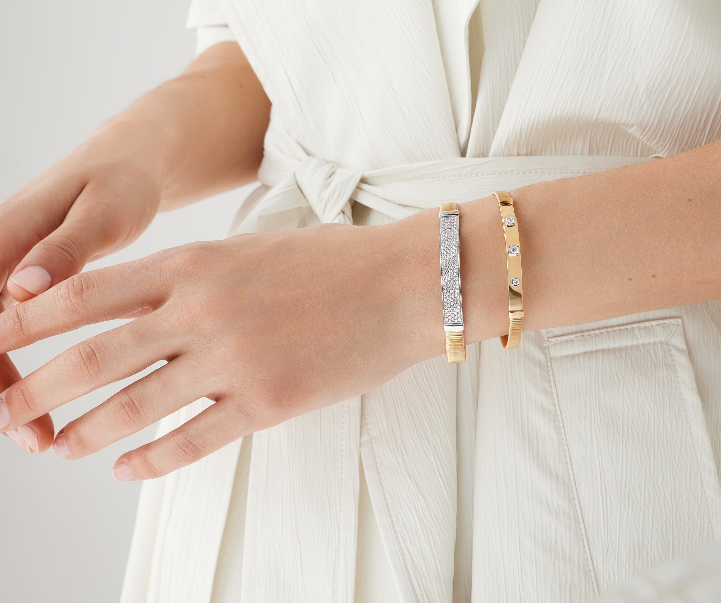 Marco Bicego 18k Yellow Gold Masai Diamond Bracelet