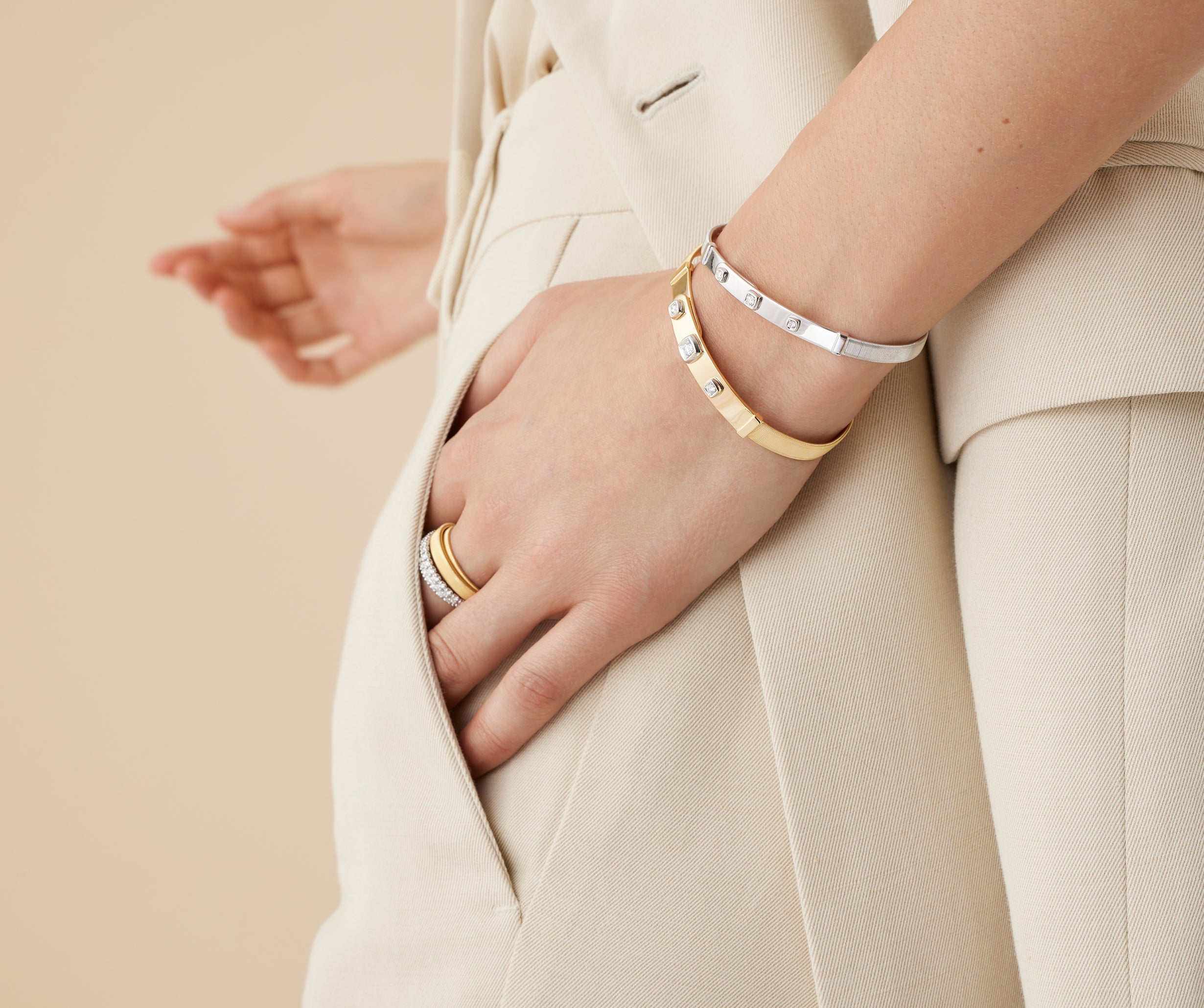 Marco Bicego 18k Yellow Gold Masai Diamond Bracelet