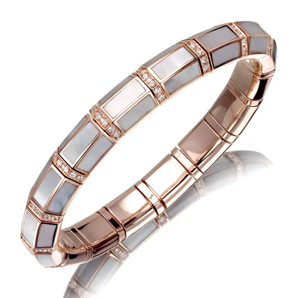 Picchiotti 18k White & Rose Gold Fashion Gems Colored Gemstone & Diamond Bracelet