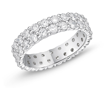 Memoire 18k White Gold Paramount Diamond Band – Brown Company