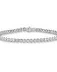 Memoire 18k White Gold Bezel Tennis Bracelet