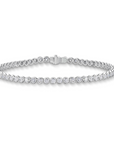Memoire 18k White Gold Bezel Tennis Bracelet