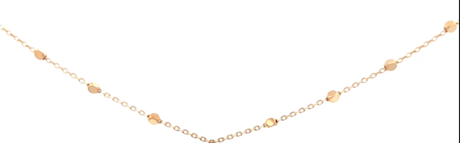 Brown & Co. 14k Yellow Gold Beaded Chain