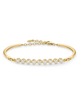 Memoire 18k Yellow Gold Diamond Bangle