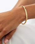 Memoire 18k Yellow Gold Gypsy Diamond Bangle
