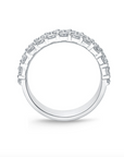 Memoire 18k White Gold Round Diamond Band