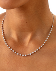 Memoire 18K Yellow Gold SERENA DIAMOND STATION NECKLACE
