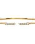 Memoire 18k Yellow Gold Identity Diamond Cuff Bracelet