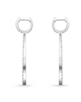 Memoire 18k White Gold Essentials Diamond Drop Earrings