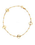Brown & Co. 14k Yellow Gold Heart Anklet