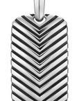 David Yurman Chevron Tag In Sterling Silver, 27mm