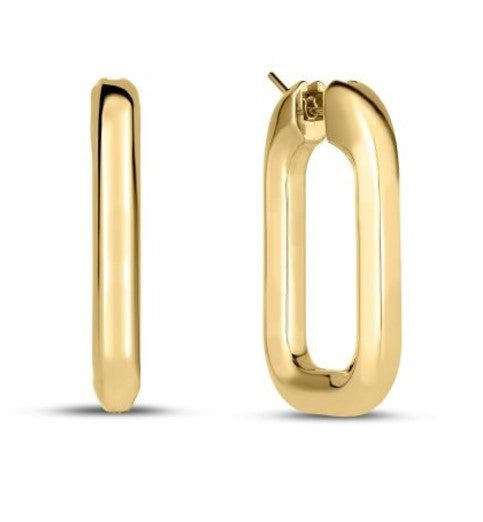 Estate 18k Yellow Gold Designer Gold Estate Earrings