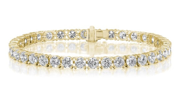 Brown & Co. 18k Yellow Gold Diamond Tennis Bracelet