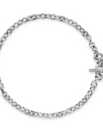 David Yurman Mercer Toggle Chain Necklace In Sterling Silver With Diamonds, 8mm
