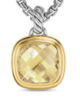 David Yurman Albion® Pendant In Sterling Silver With 18k Yellow Gold And Champagne Citrine, 11mm