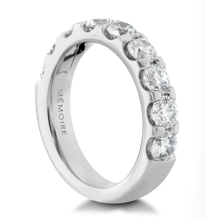 Memoire 18k White Gold Diamond Band