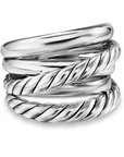David Yurman Crossover Five Row Ring In Sterling Silver, 17.5mm