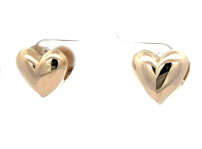 Brown & Co. 14k Yellow Gold Heart Huggie Earrings