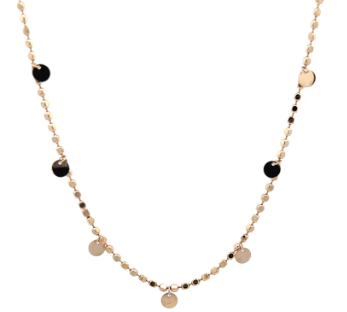 Brown & Co. 14k Yellow Gold Disc Station Necklace