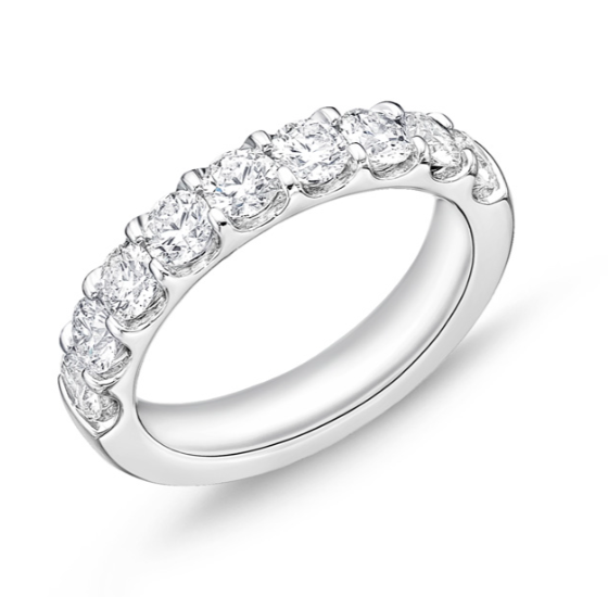Memoire 18k White Gold Odessa Diamond Band