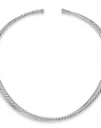 David Yurman Bold Crossover Collar Necklace In Sterling Silver, 10mm