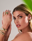 Brown & Co. 18k Yellow Gold Emerald & Diamond Bracelet