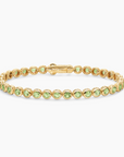 David Yurman Bezel Set Tennis Bracelet Pr 18k