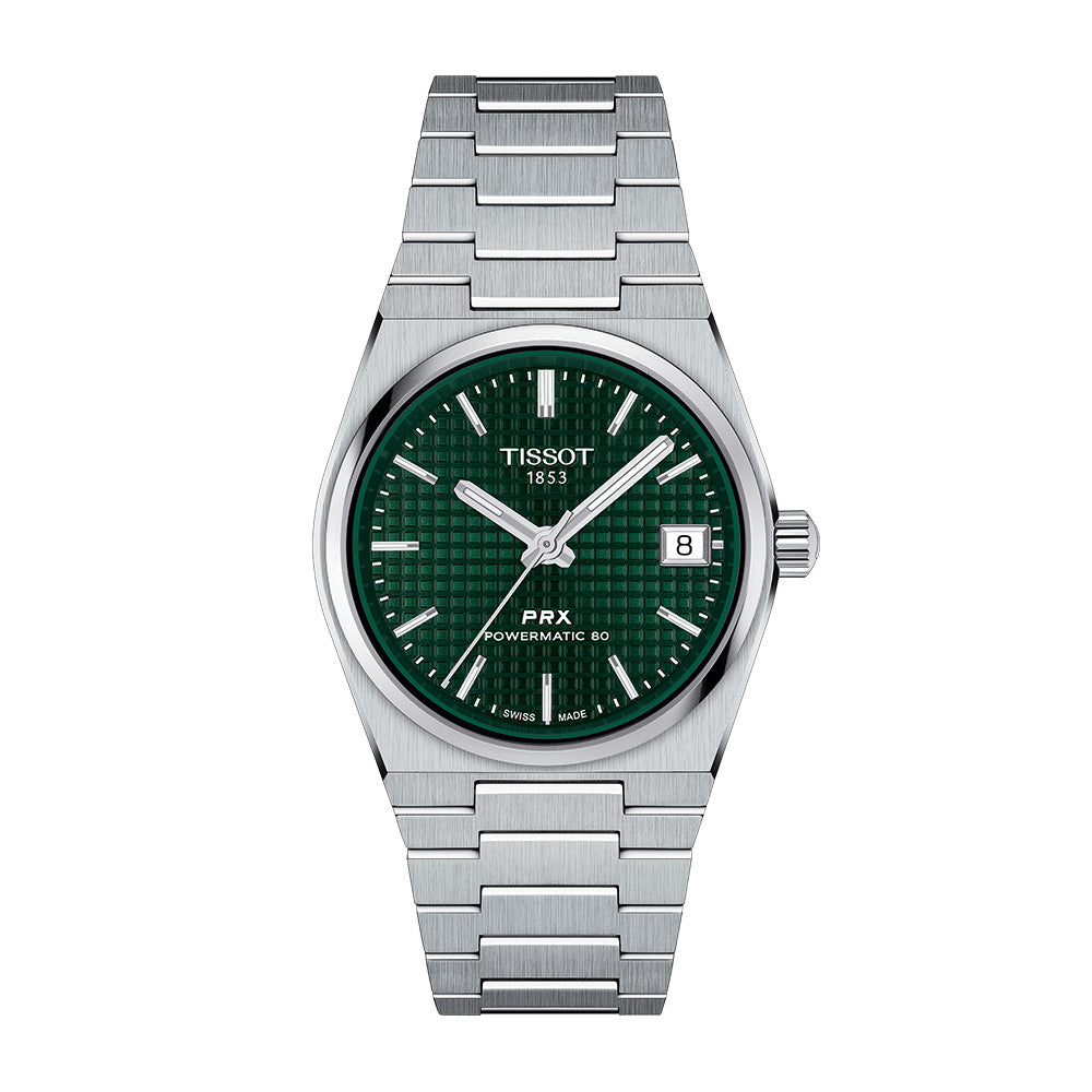 Tissot PRX 35mm Automatic Watch with Green Dial Brown Company