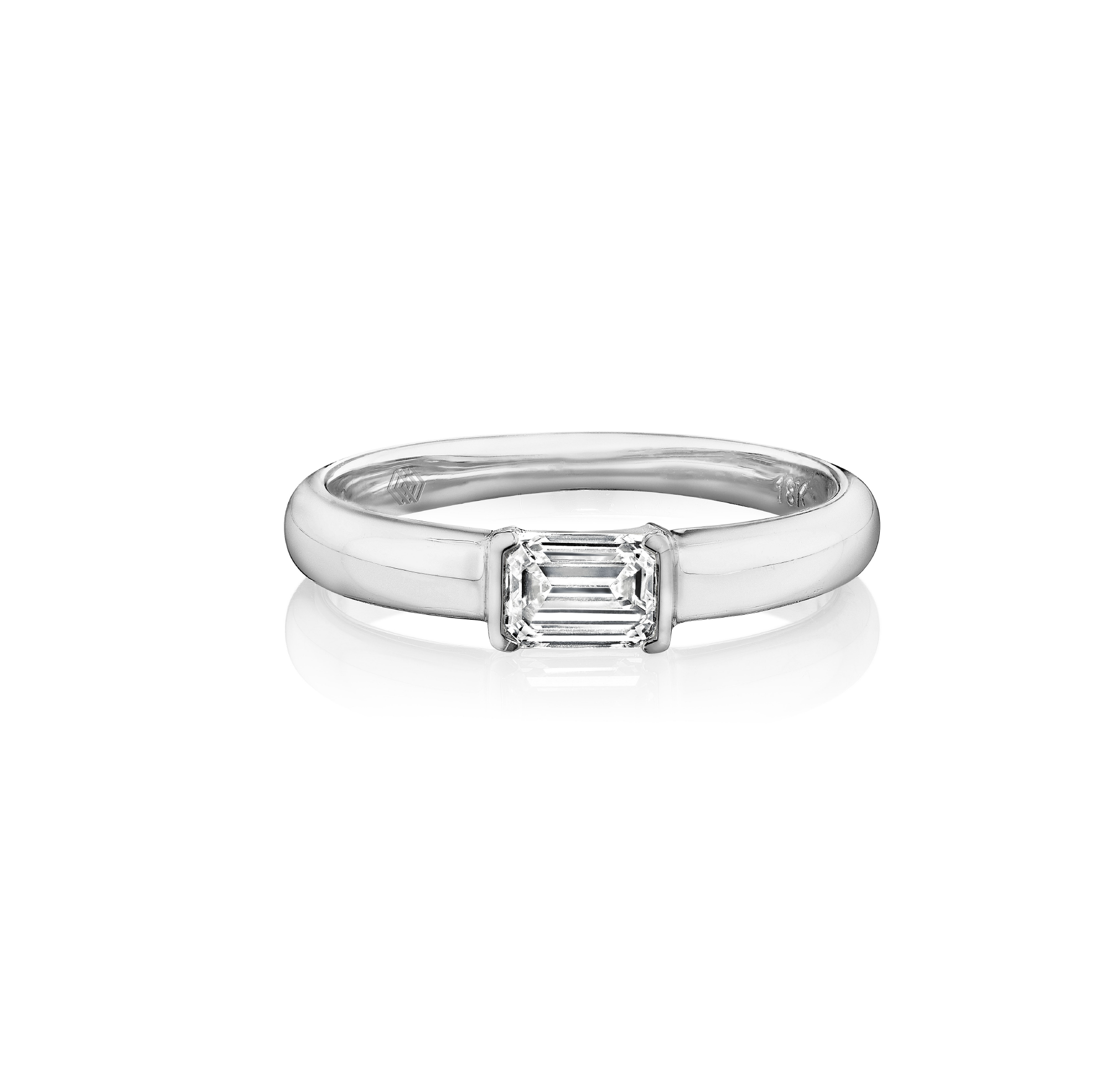 Brown & Co. 18k White Gold Stackable Diamond Ring