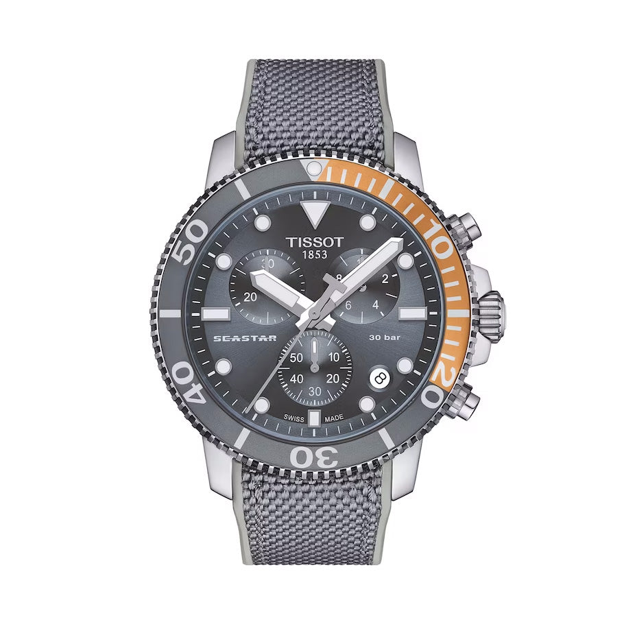 Amazon.com: Tissot Seastar GTS QTZ CHR SS BK IND : Clothing