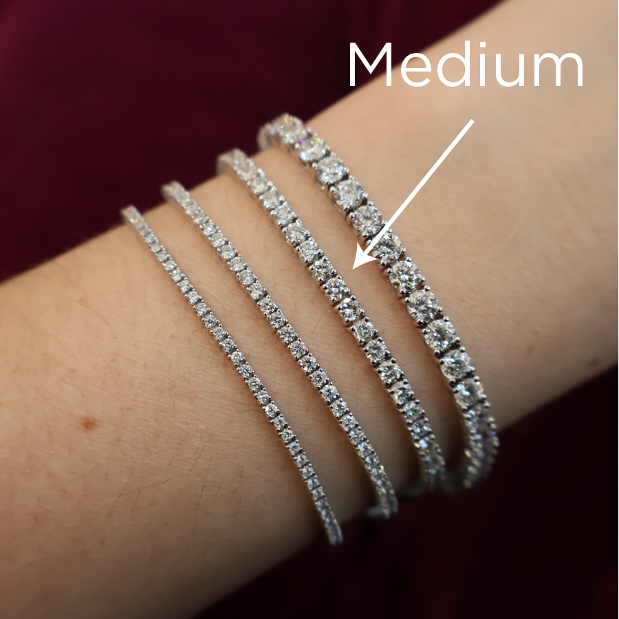 Brown & Co. 18k White Gold Medium Diamond Tennis Bracelet