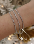 Memoire 18k White Gold Bezel Tennis Bracelet