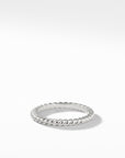 David Yurman Cable Band Ring In Platinum, 2mm
