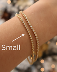 Memoire 18k Yellow Gold Small Bezel Diamond Bracelet
