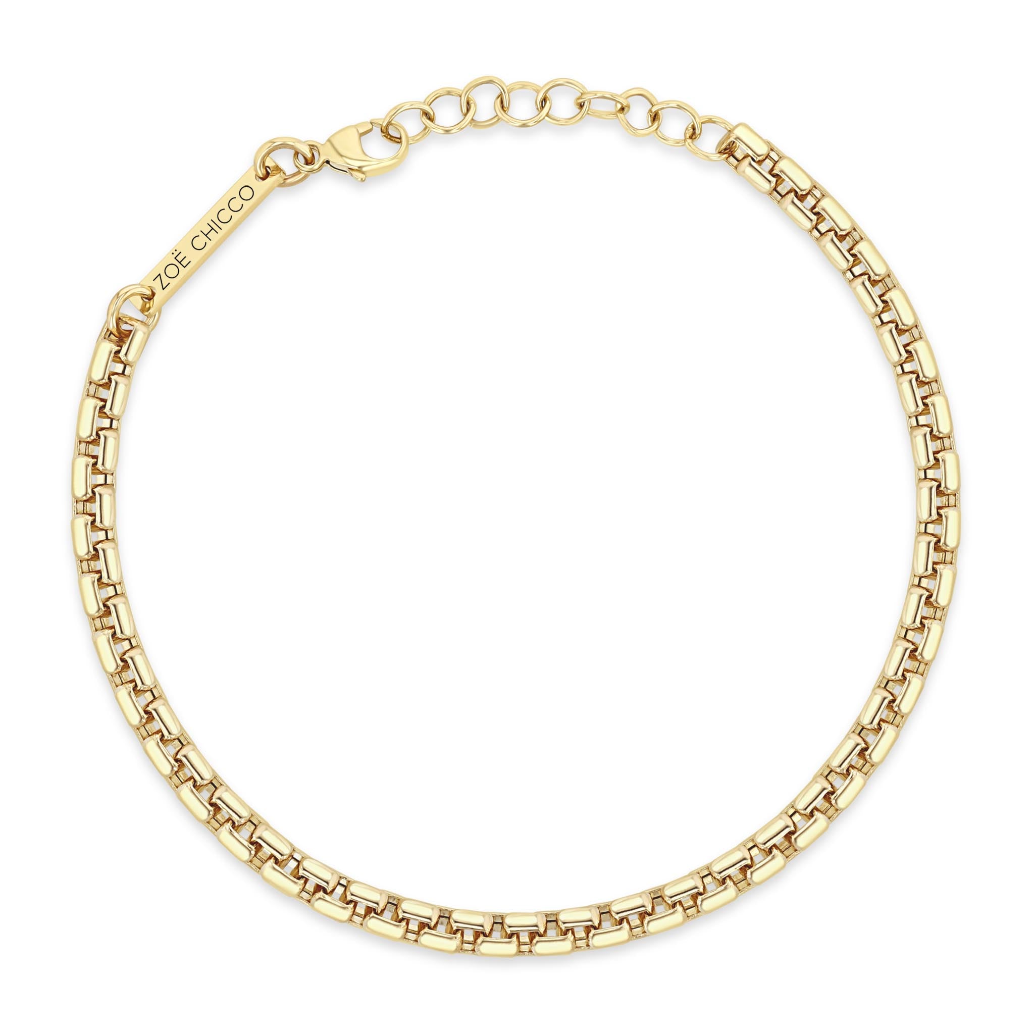 Zoe Chicco 14k Yellow Gold Box Chain Bracelet