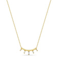 Zoë Chicco 14k Yellow Gold Curved Bar Diamond Necklace