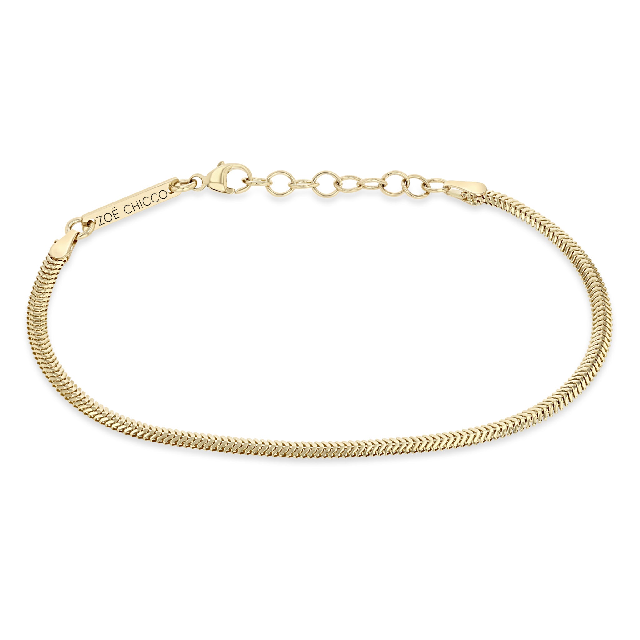 Zoë Chicco 14k Yellow Gold Snake Chain Bracelet