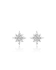 Penny Preville 18k White Gold Petite Penny Diamond Star Stud Earrings