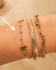 Brown & Co. 14k Yellow Gold Heart Anklet