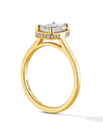 Faux Bezel Set Cushion Diamond Ring, 1.01ct