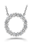 Memoire 18k White Gold Shapes Diamond Necklace