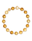 Bezel Set Yellow Quartz Bracelet