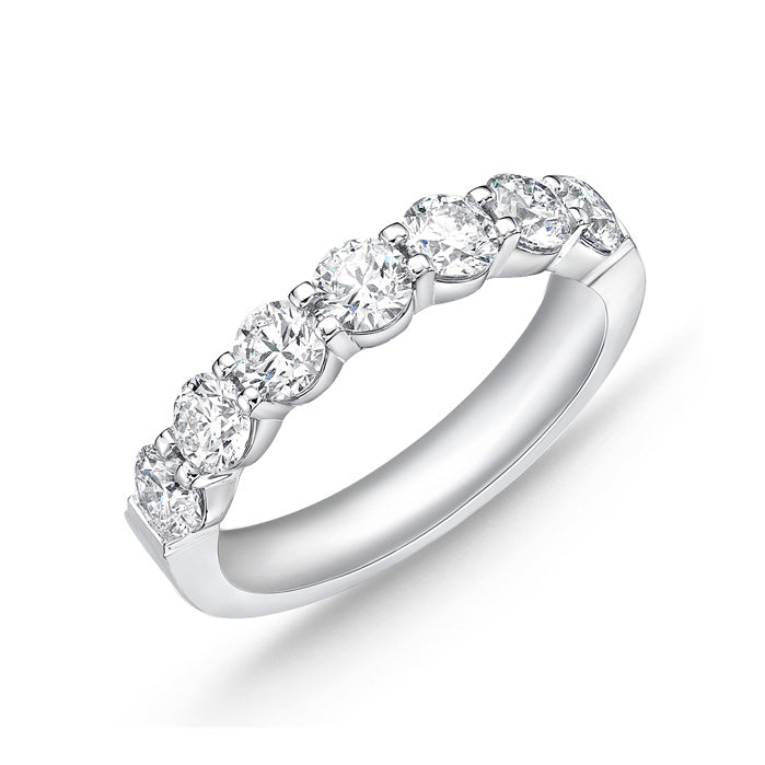 Memoire Platinum Petite Prong Diamond Band