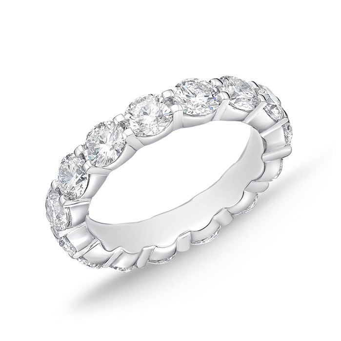 Memoire Platinum Petite Prong Diamond Band