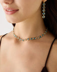 Bezel Set Blue Topaz Necklace
