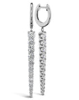 Memoire 18k White Gold Identity Diamond Earrings