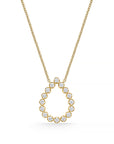 Memoire 18k Yellow Gold Diamond Necklace